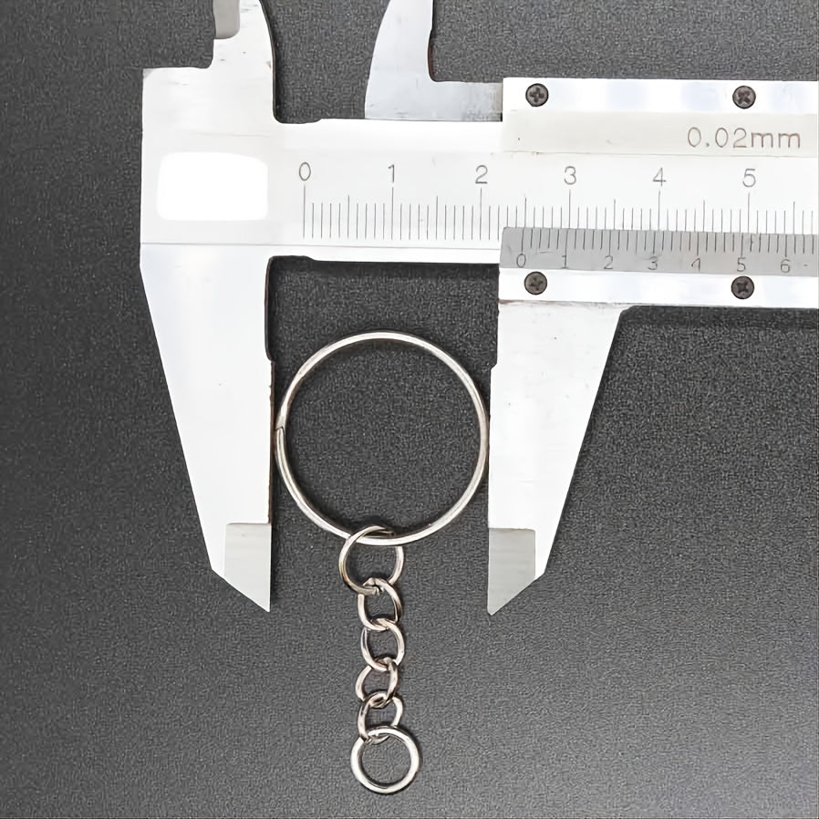 50pcs Single Ring Keychain Key Ring Golden Color