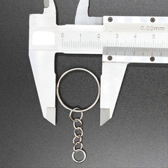 50pcs Single Ring Keychain Key Ring Golden Color