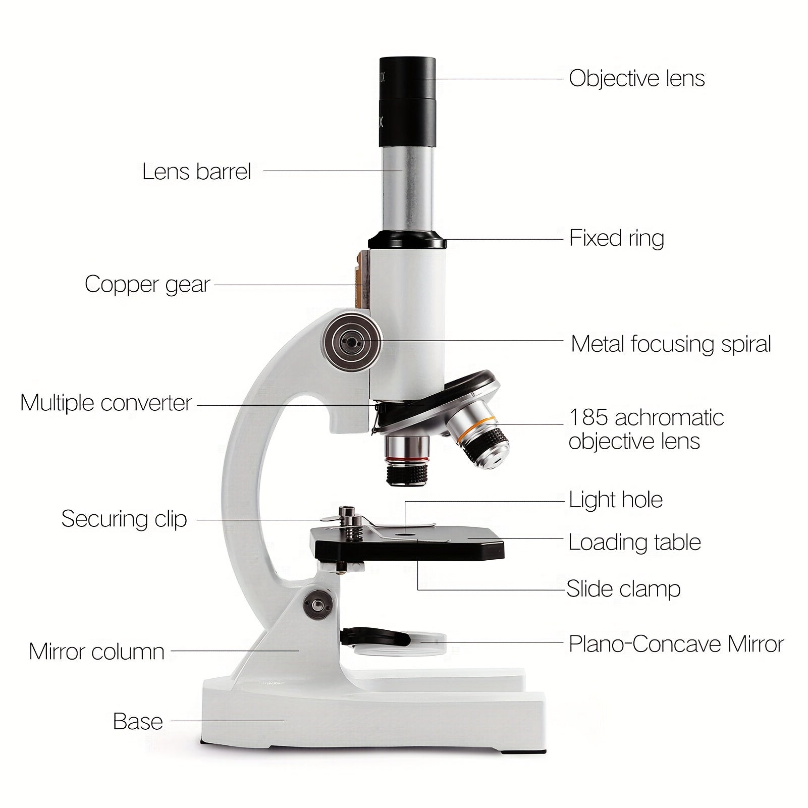 Biological Microscope Kit 2400x With Handbag Science Lab Experimental Biology