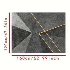 Modern Geometric Area Rug Non-slip Carpet Low Pile Floor Mat