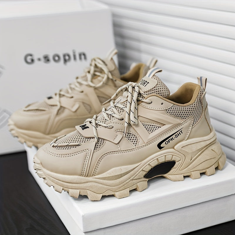 Men's Chunky Mesh Sneakers Casual Outdoor Walking Shoes
