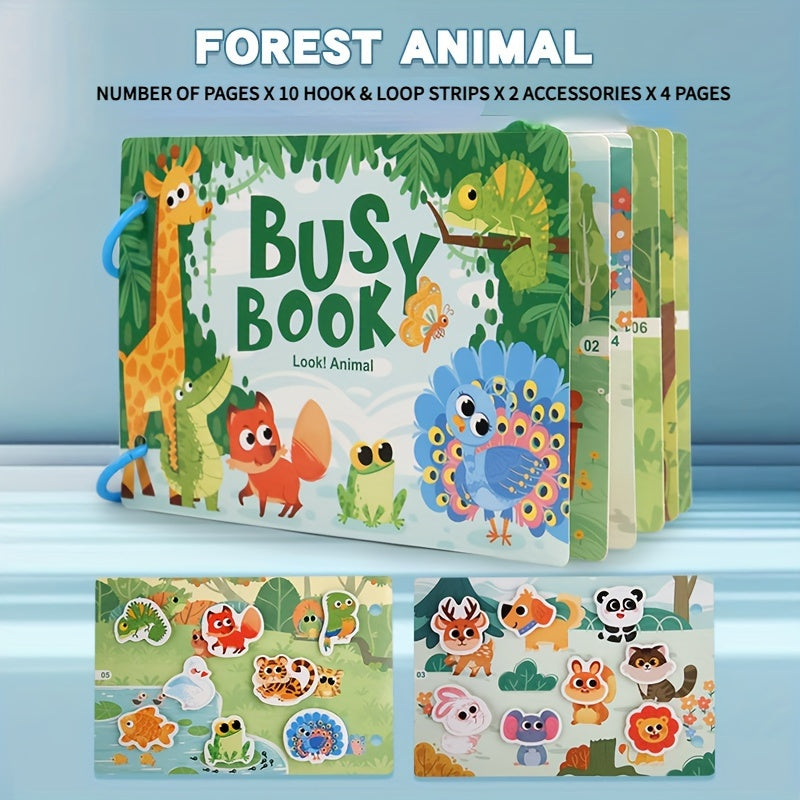 Quiet Book Paper Preschool Book Sticker Toy Theme Educational Toy