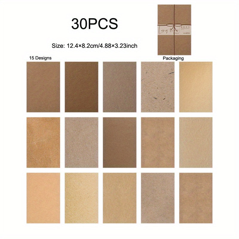 30pcs Scrapbooking Paper Pack for Junk Journal DIY Material