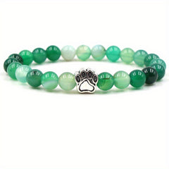 Natural Agate Bracelet Hand woven Rope Tourmaline Lapis Lazuli Turquoise Amber