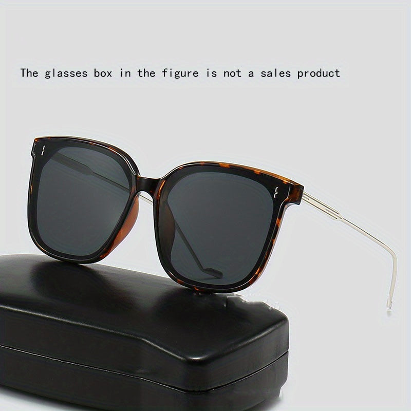 Men's Polarized Sunglasses UV Protection Large Frame Metal Unisex Couple