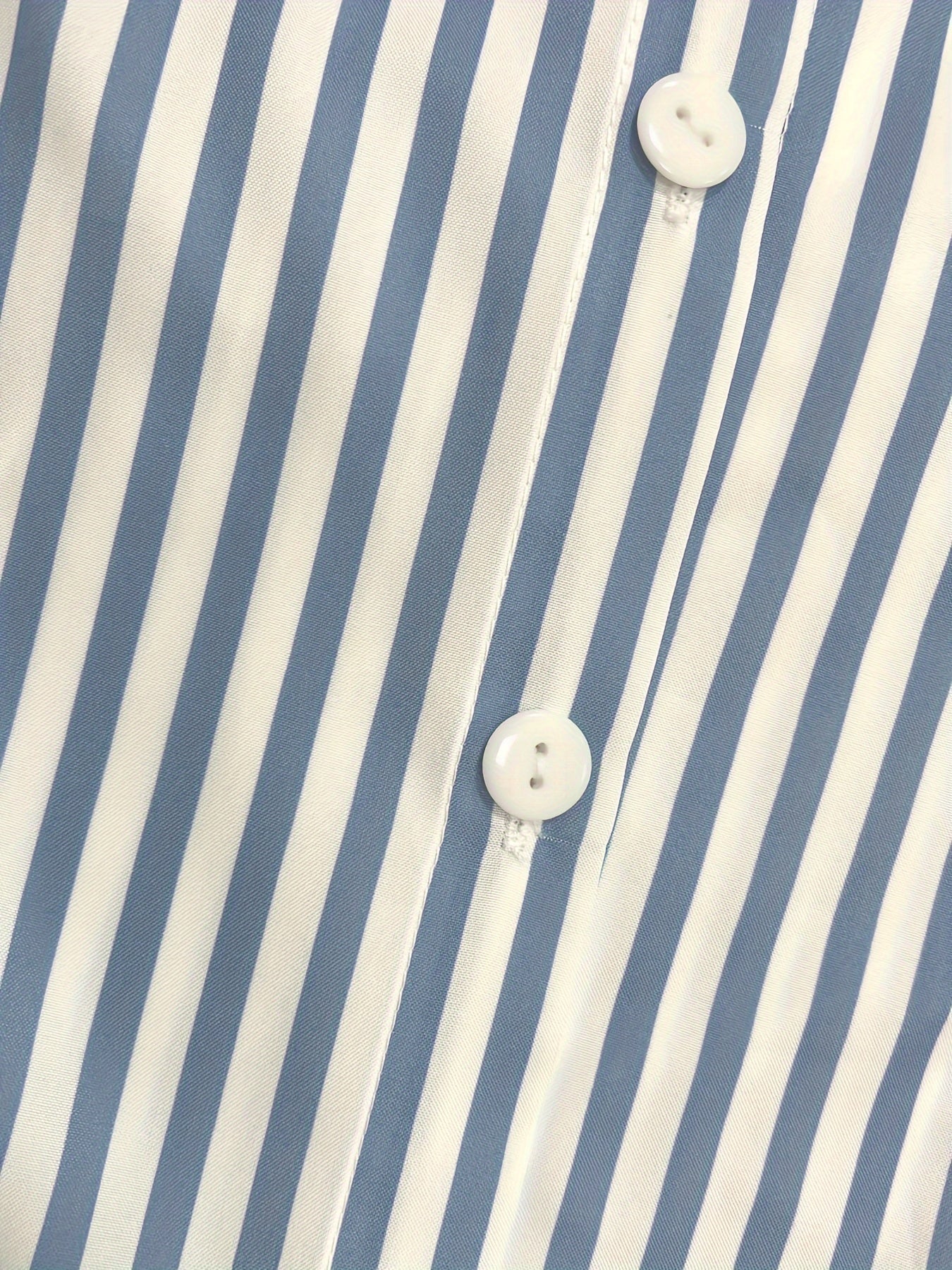  Striped Maxi Shirt Dress