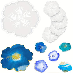 Flower Resin Tray & Coaster Molds for DIY Home Decor