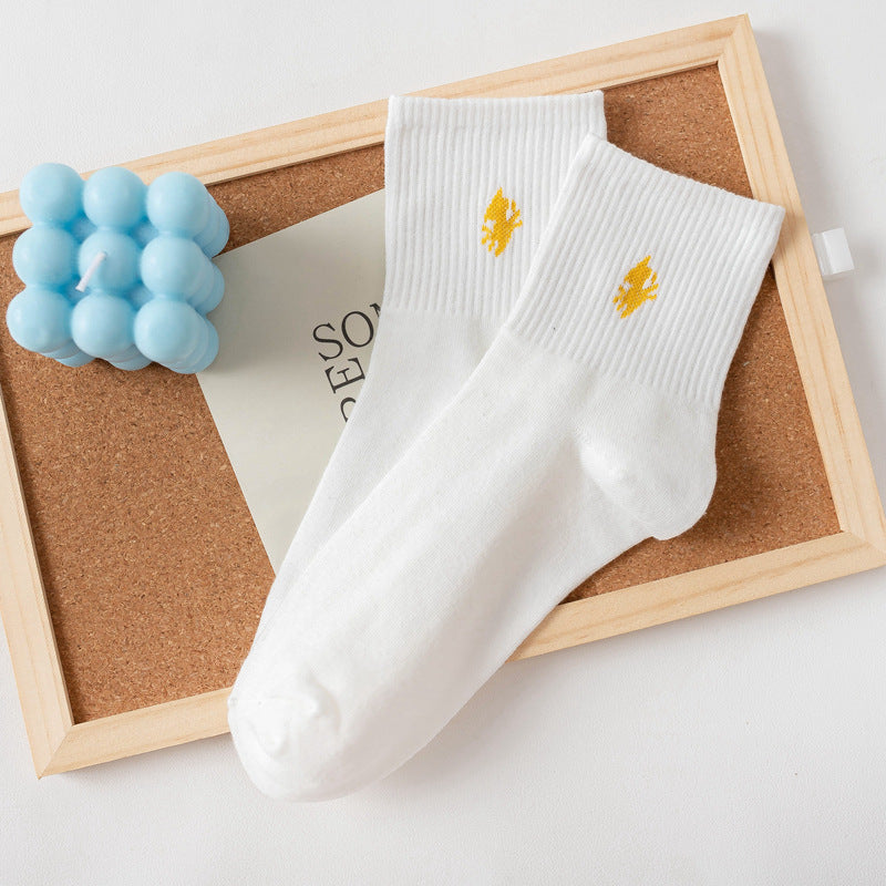 Weather Print Mid Tube Socks Women's Stockings