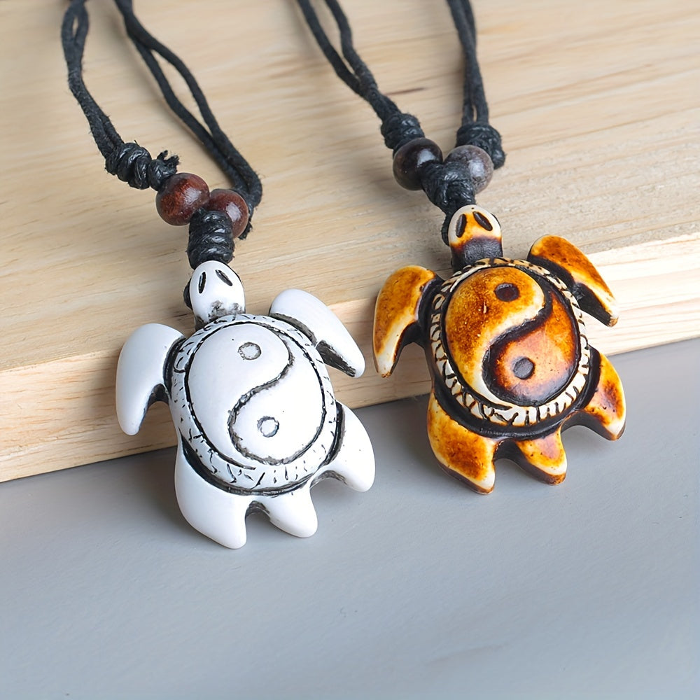Men's Pendant Necklace Resin Turtle Pattern Pendant Casual Jewelry