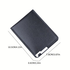 Men's Ultra thin Driver's Card Bag, Leather Credit Card Holder