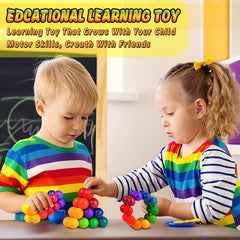 Autism Sensory Toys For Kids - Inseparable Rainbow Ball - Fidget Toys Adults