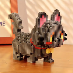 1528pcs Cartoon Cat Building Blocks Set DIY Assembly Toy for Adults and Teens