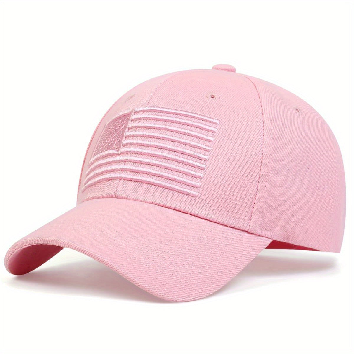 Flag Embroidery Golf Baseball Cap Solid Casual Sports Hat Adjustable Dad Hats