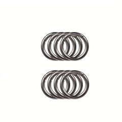 8pcs Spring O-Ring Alloy Buckle Portable Hook Clip Keyring DIY Accessories