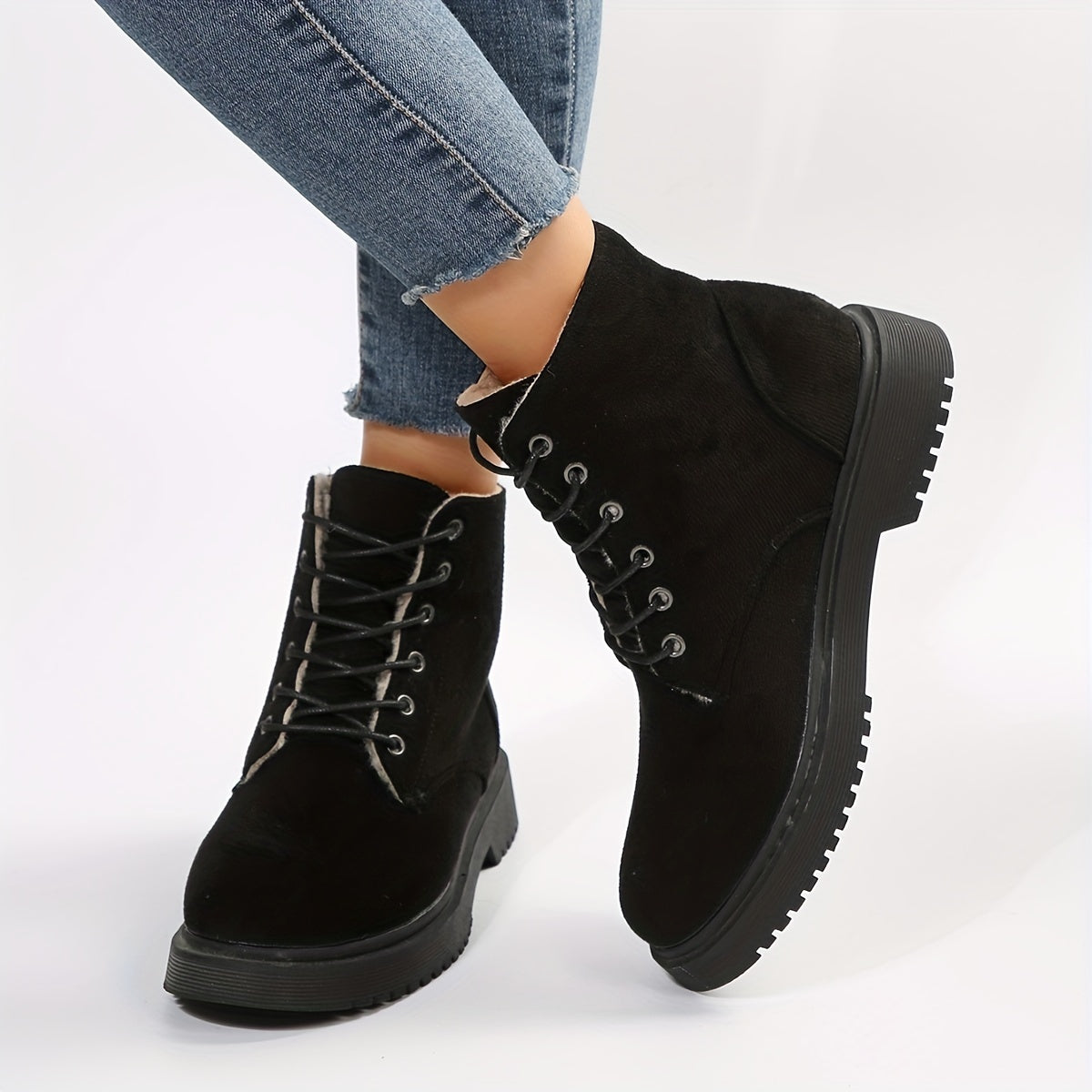 Plush Lined Thermal Furry Classic Snow Boots Fall Winter Keep Warm