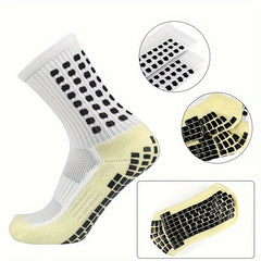 Non Slip Football Socks Crew Grip Socks For Men And Women