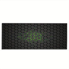 Green Plaid Pattern Gaming Mouse Pad Large Mouse Mat for PC Laptop