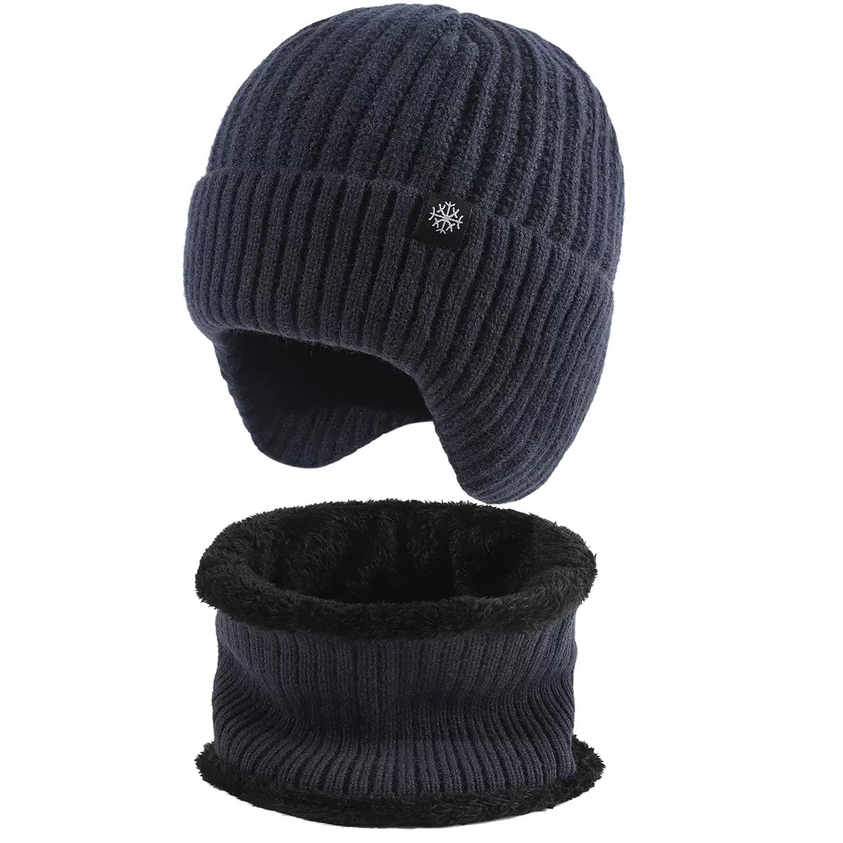 Men's Thermal Knitted Winter Hat & Neck Gaiter Set