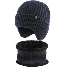 Men's Thermal Knitted Winter Hat & Neck Gaiter Set