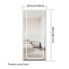 Magnetic Screen Door Pet-proof Mesh Curtain Double Zipper