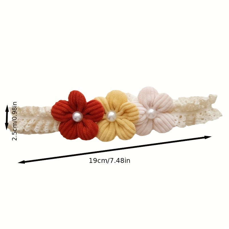 Baby Girls Flowers Lace Headband Hairband Princess Hair Accessories