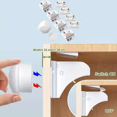 Child Safety Magnetic Cabinet Locks - Baby Proofing Drawer Locks