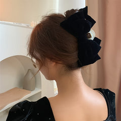 Large Velvet Bow Hair Clip Women's Hair Accessories