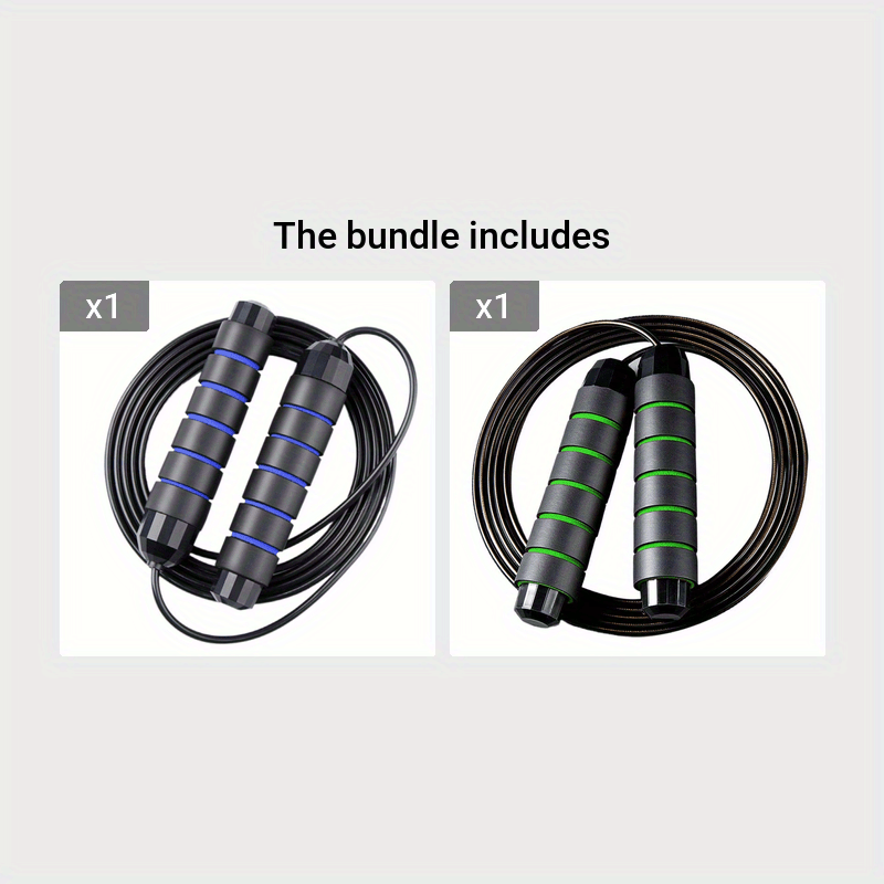 Speed Jump Rope with Memory Foam Handle for Cardio Training