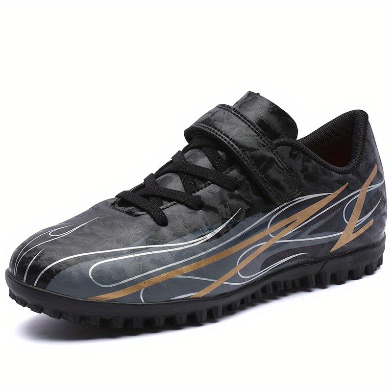 Youth Turf Soccer Shoes Hook And Loop Fastener Safe For Ankle All Season