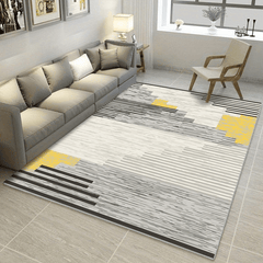 Polyester Nordic Style Carpet Light Minimalist Large Line Living Room Coffee Tab