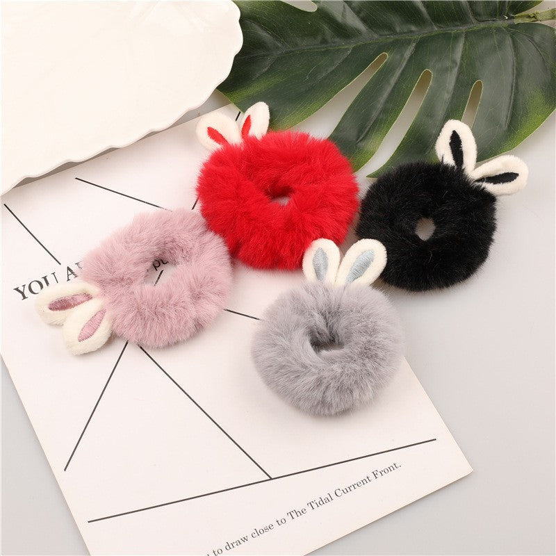 Rabbit Ears Plush Hair Tie Hair Accessories