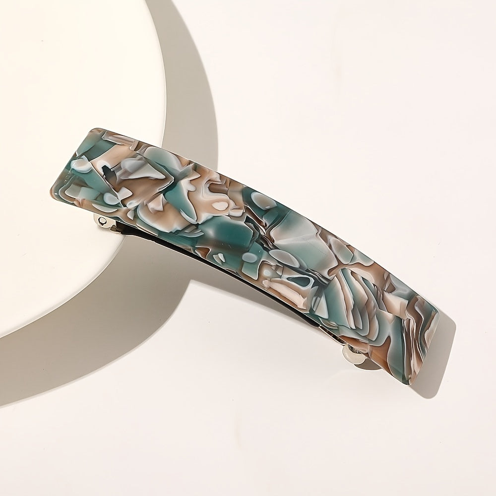 Tortoiseshell Hair Clips Rectangular Buckle Acetate Hair Accessories