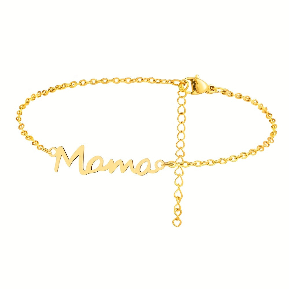 Stainless Steel Mama Heart Bracelet - True Love Gift
