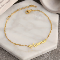 Stainless Steel Mama Heart Bracelet - True Love Gift
