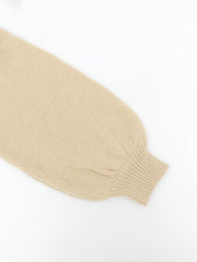 Solid Color Sweater with Knot Back Detail