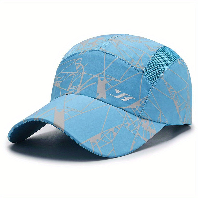 Quick Drying Graffiti Baseball Cap Solid Print Sports Sun Hat