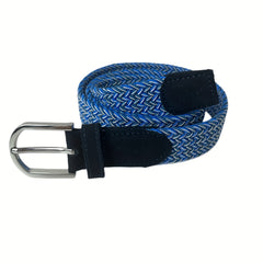 Elastic Braided Belt Pin Buckle Stretch Belt Canvas Waistband
