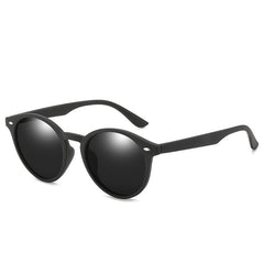 Men's Polarized Sunglasses Round Frame Driver Fishing Glasses UV400