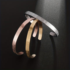 Adjustable Stainless Steel Muslim Bangle for Men