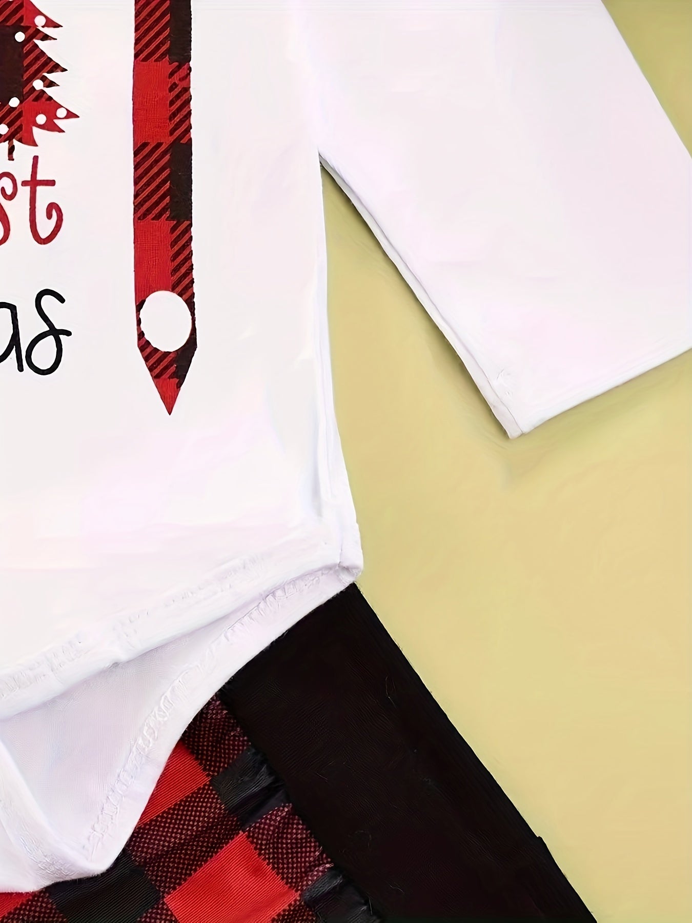 3pcs Baby Boys Christmas Clothes Long Sleeved Tops & Pants & Hats Set