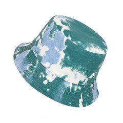 Tie Dye Bucket Hat Unisex Clouds Pattern Lightweight Fisherman Summer Sun Protec