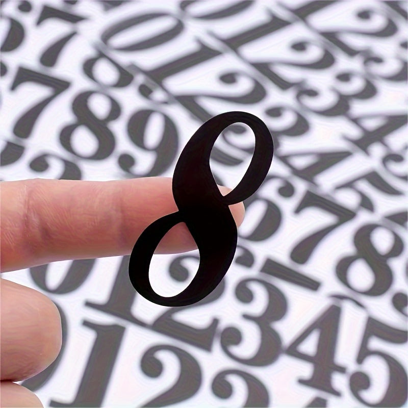 4pcs Large Waterproof Number Stickers Label Numbers