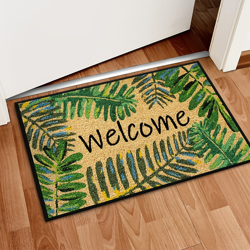 Non-slip Shaggy Fluffy Welcome Door Mat for Indoor/Outdoor Use