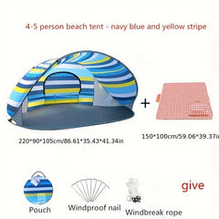 Beach UV Protection Tent Fully Automatic 2 second Quick Opening Bottomless Tent