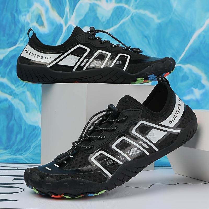 Men's Bare Water Shoes Adjustable Buckle Breathable Quick Dry Non Slip