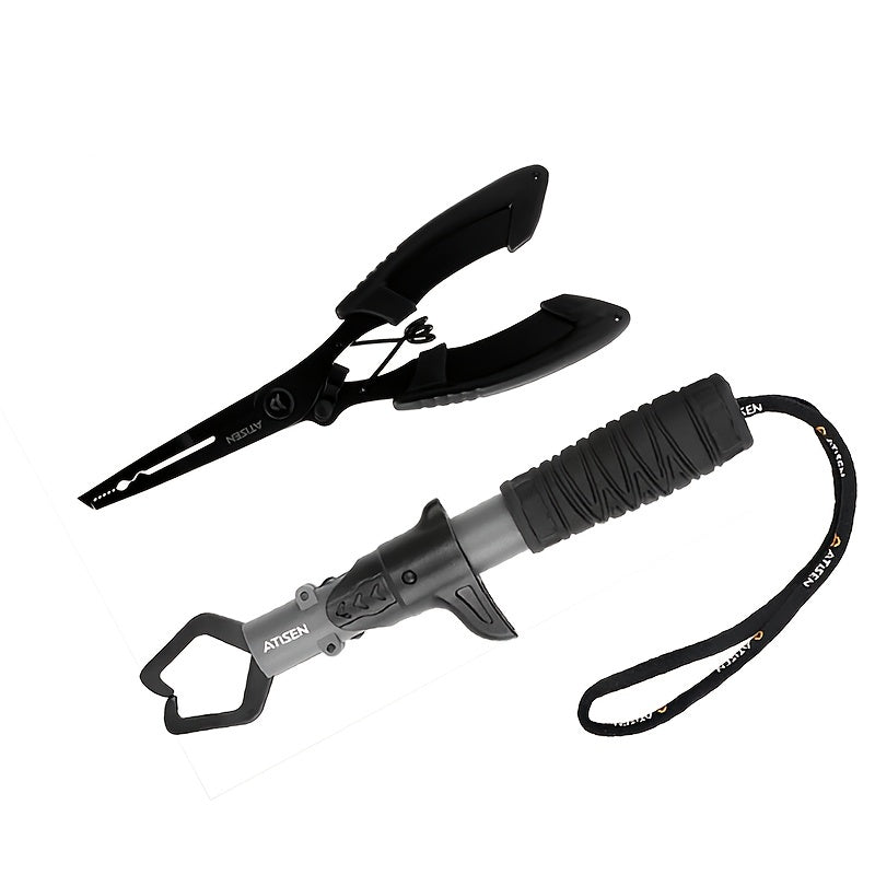 2pcs Fishing Pliers Plastic Handle Stainless Steel Fish Controller