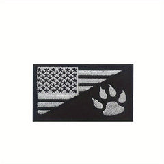 Dog Patch American Flag Embroidered Patch Tactical Dog Paw Patches Vests