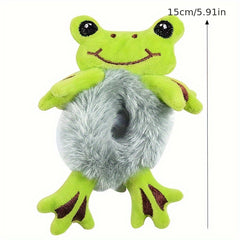 Cartoon Plush Frog Hair Tie Scrunchie Elastic Hair Accessories