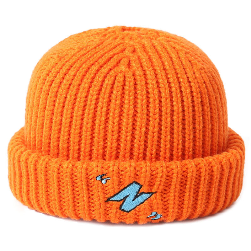 Men's Winter Embroidered Knitted Cap