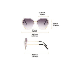 Women's Rimless Zicron Sunglasses